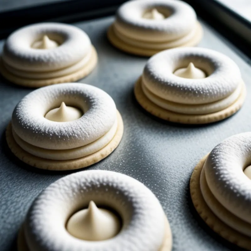 filling viennese whirl cookies with buttercream